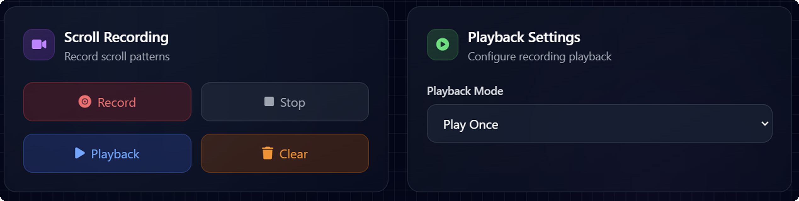 Step 4 — Set scroll duration in AutoClicker.org for Mac